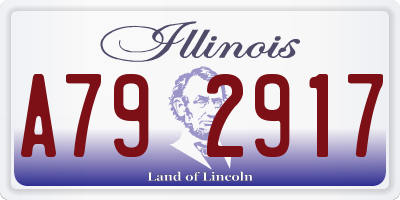 IL license plate A792917