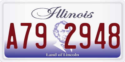 IL license plate A792948