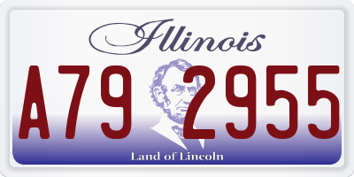 IL license plate A792955