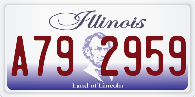 IL license plate A792959