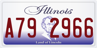 IL license plate A792966