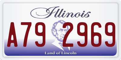 IL license plate A792969
