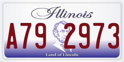 IL license plate A792973