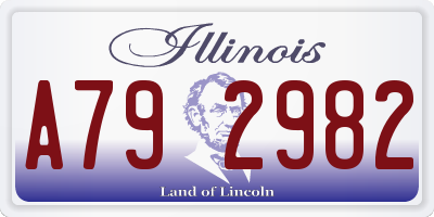 IL license plate A792982