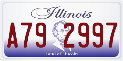 IL license plate A792997