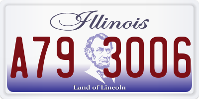 IL license plate A793006