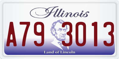 IL license plate A793013