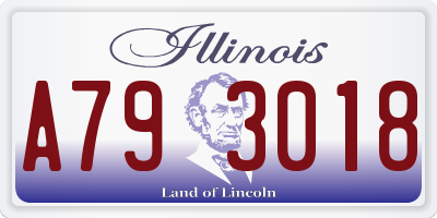 IL license plate A793018