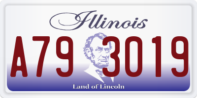 IL license plate A793019