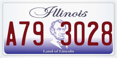 IL license plate A793028