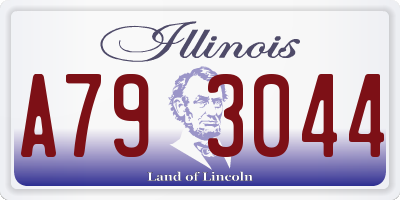 IL license plate A793044