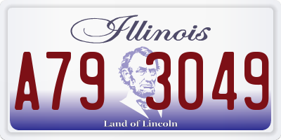 IL license plate A793049