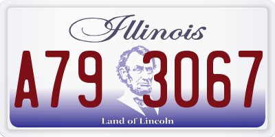 IL license plate A793067