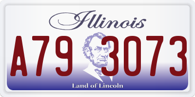 IL license plate A793073