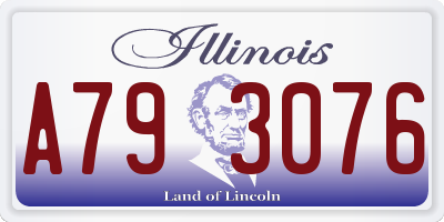 IL license plate A793076