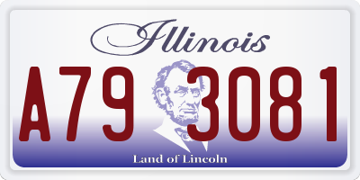 IL license plate A793081