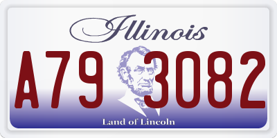 IL license plate A793082