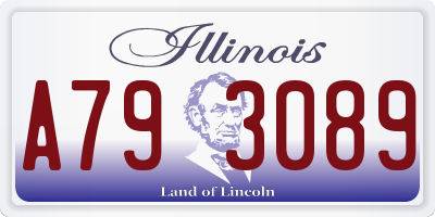 IL license plate A793089