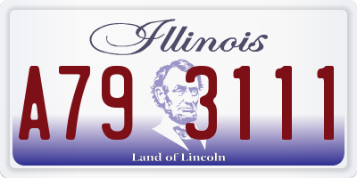IL license plate A793111