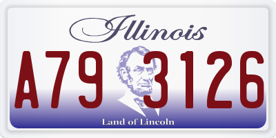 IL license plate A793126