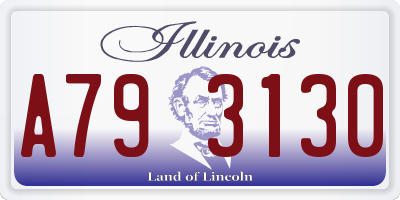 IL license plate A793130
