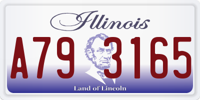 IL license plate A793165