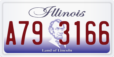 IL license plate A793166