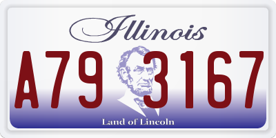 IL license plate A793167