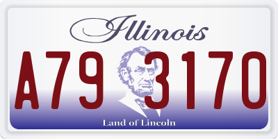 IL license plate A793170