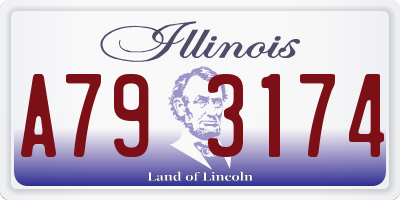IL license plate A793174