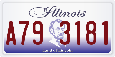 IL license plate A793181