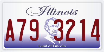 IL license plate A793214