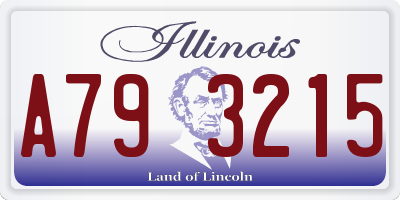 IL license plate A793215