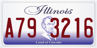 IL license plate A793216