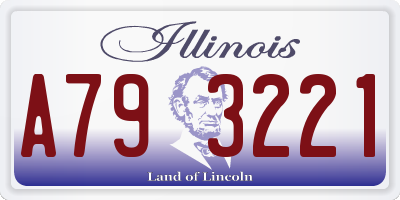 IL license plate A793221