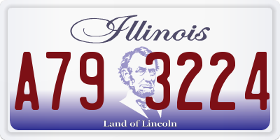 IL license plate A793224