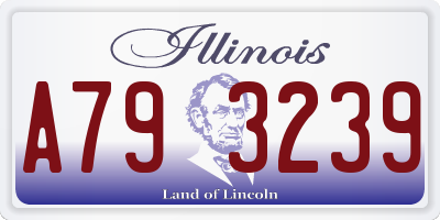 IL license plate A793239