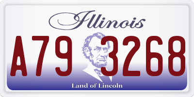 IL license plate A793268