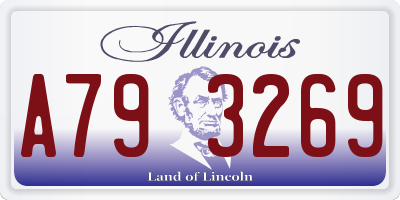 IL license plate A793269