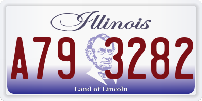 IL license plate A793282