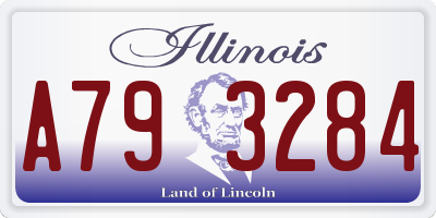 IL license plate A793284
