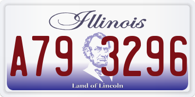 IL license plate A793296