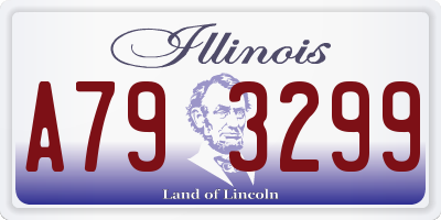 IL license plate A793299