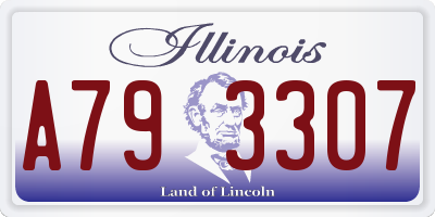 IL license plate A793307