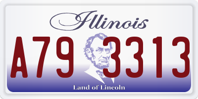 IL license plate A793313