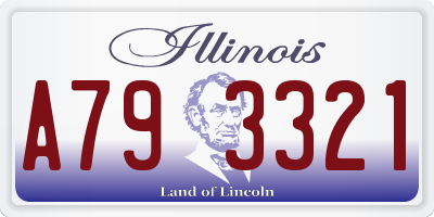 IL license plate A793321