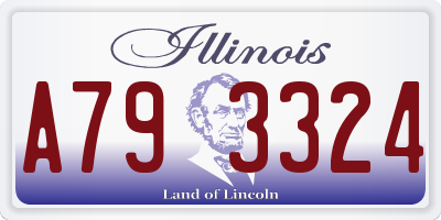 IL license plate A793324