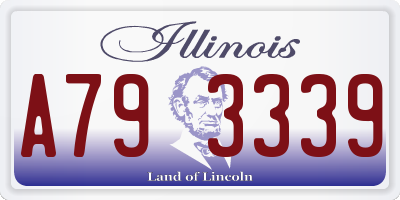 IL license plate A793339