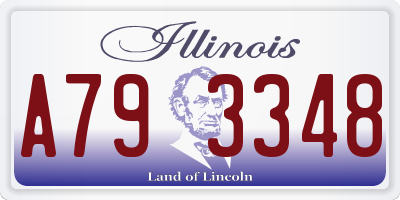 IL license plate A793348