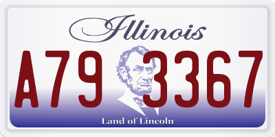 IL license plate A793367